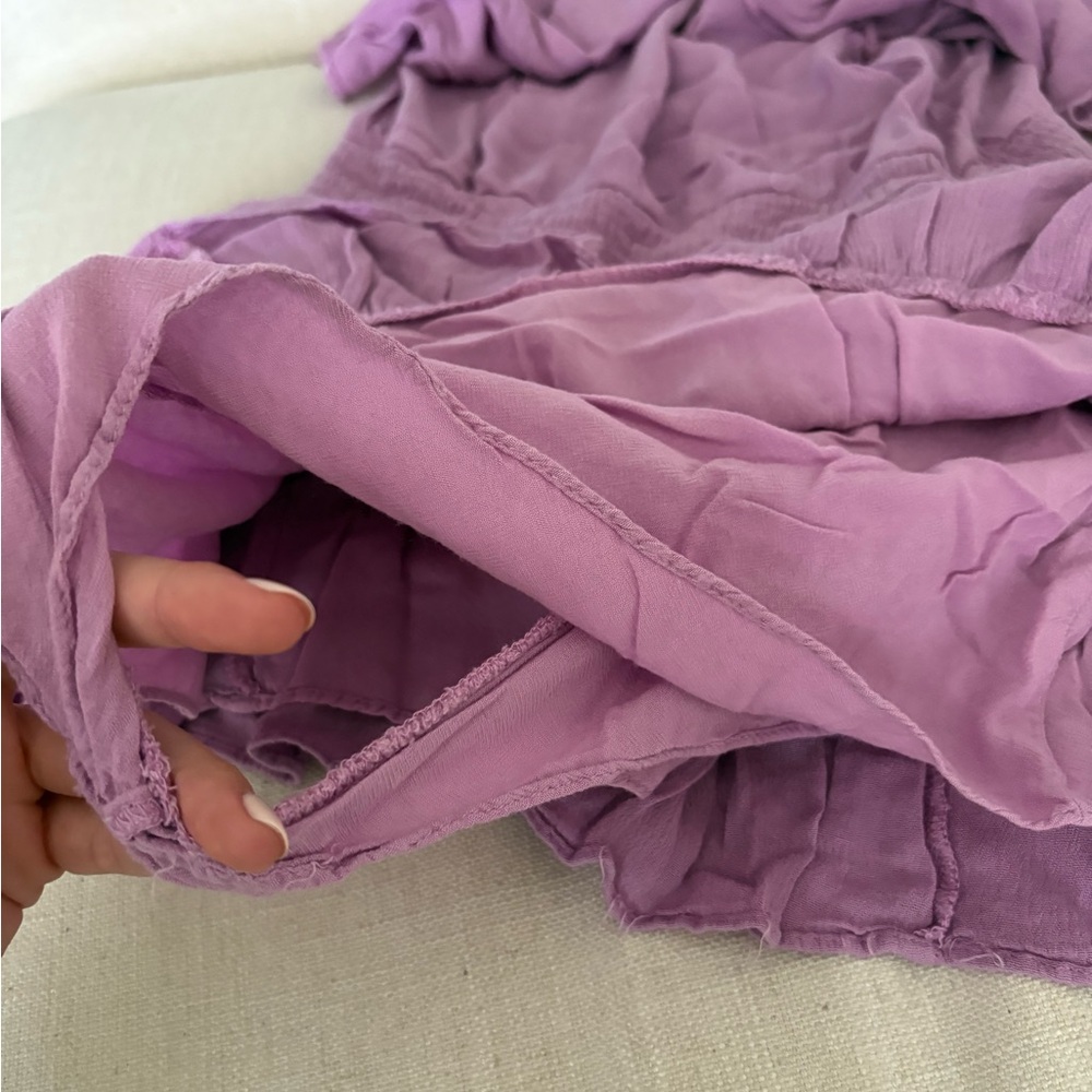 Olivaceous Lavender Ruffled Dress - Picture 4 of 5